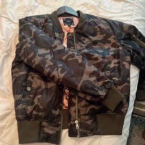 Camo bomber jacket